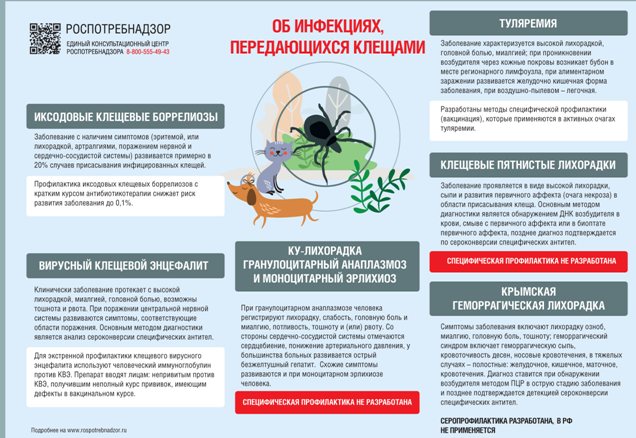 Мониторинг за клещевыми инфекциями на 30.06.2025г.